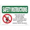 Signmission OSHA Sign, Read & Follow Instructions, 24in X 18in Rigid Plastic, 18" W, 24" L, Landscape OS-SI-P-1824-L-11447 - alternate 1